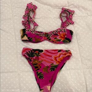 FARM Rio Pink Floral Bikini